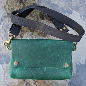Pip Robins Emerald Leather Luna Bag
